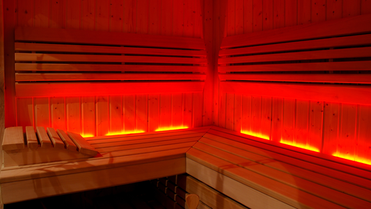 Infrared Sauna’s Warm Wooden Glow