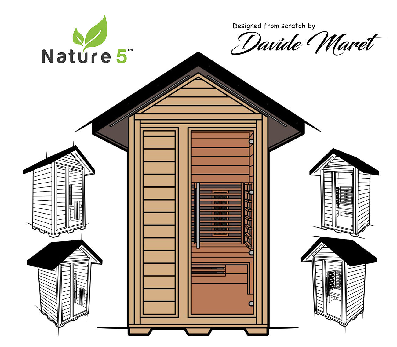 medical sauna nature8 design sketch from david maret