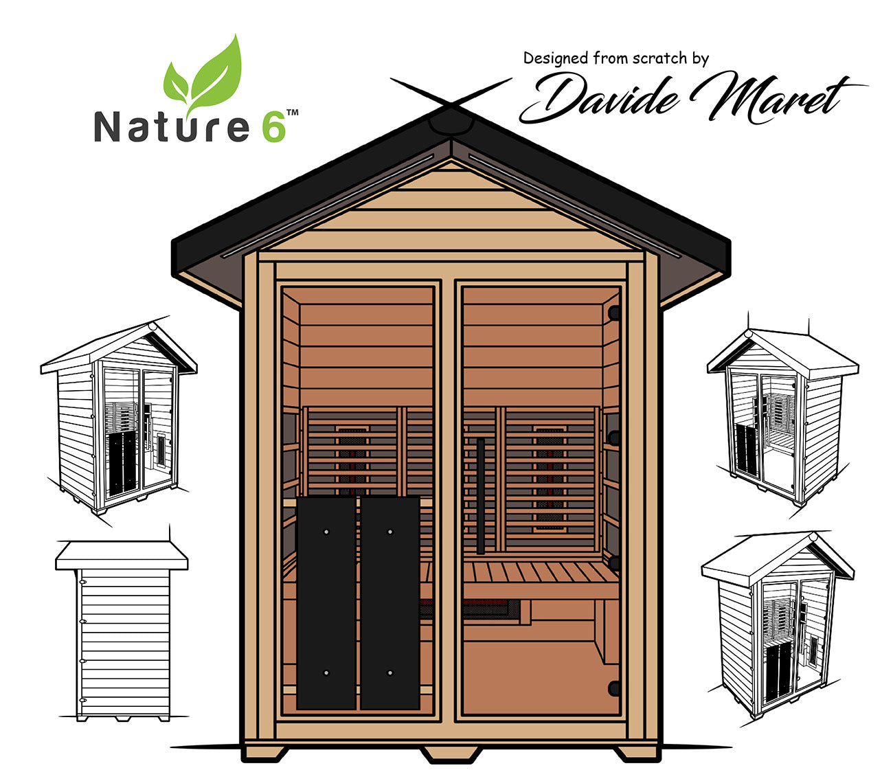 medical sauna nature8 design sketch from david maret
