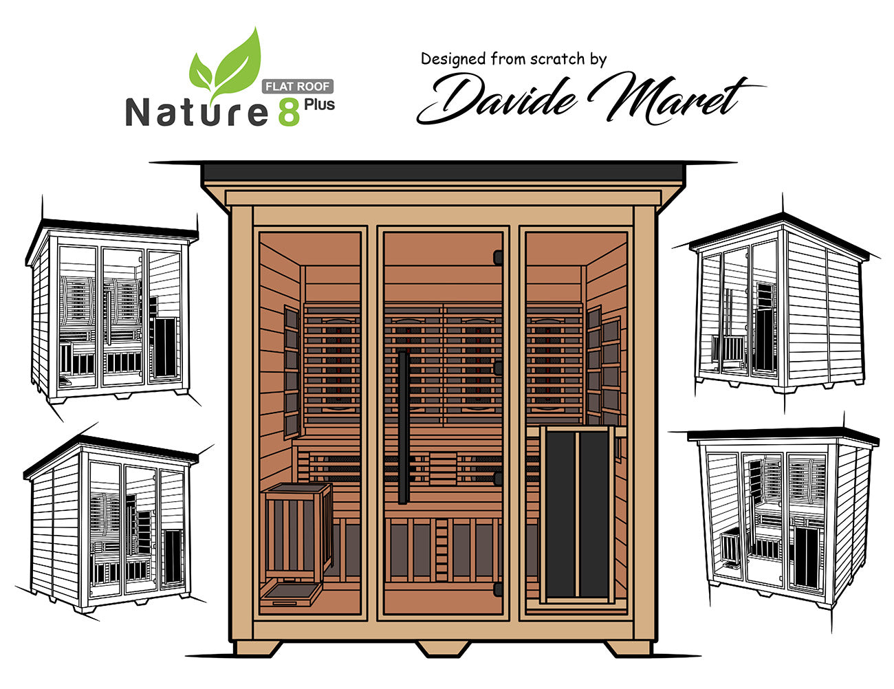 medical sauna nature8 design sketch from david maret