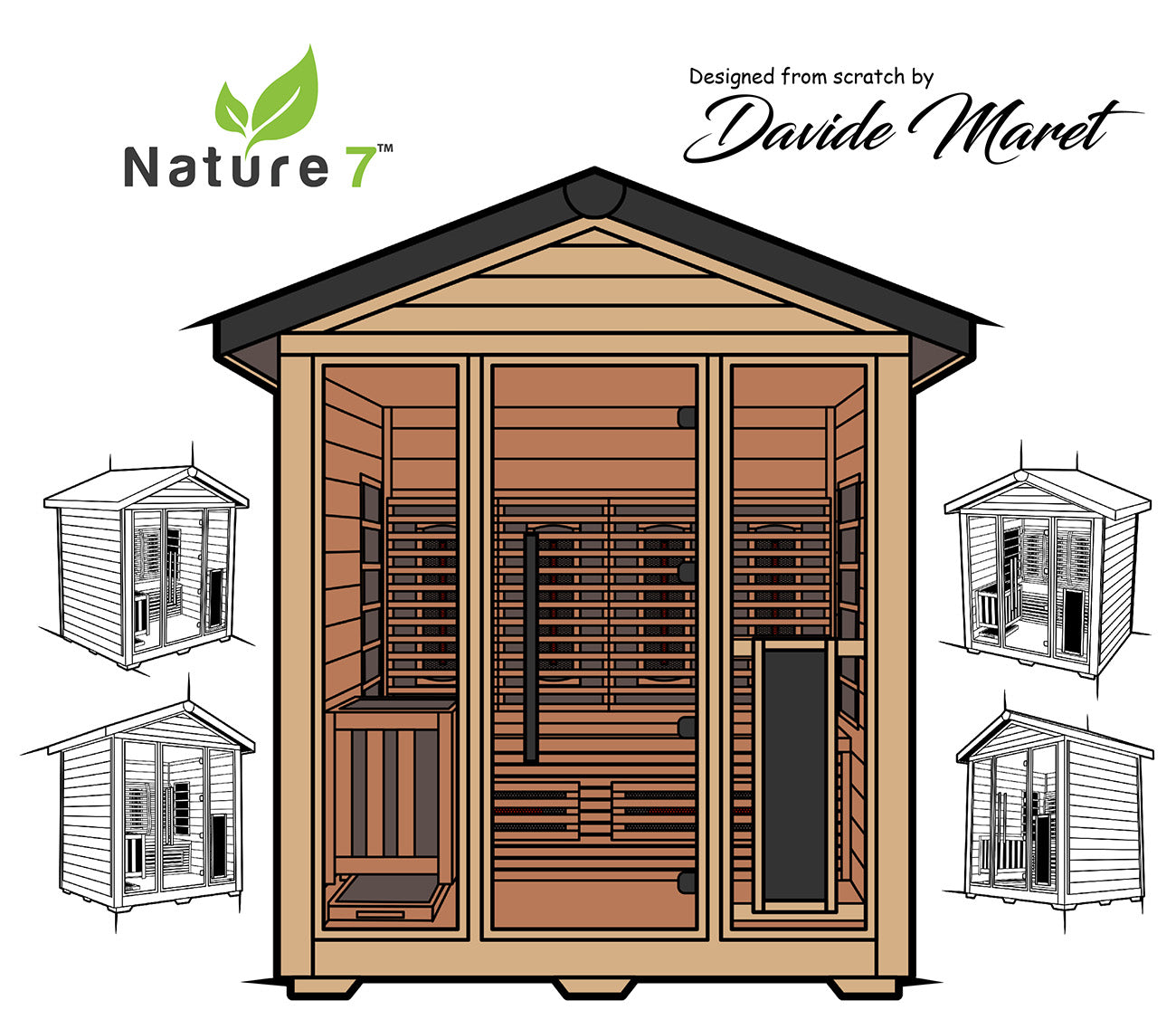 medical sauna nature8 design sketch from david maret